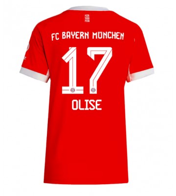 Lacne Ženy Futbalové dres Bayern Munich Michael Olise #17 2025-26 Krátky Rukáv - Domáci